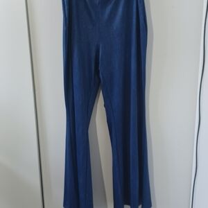 SHEIN Blue Flare Pants